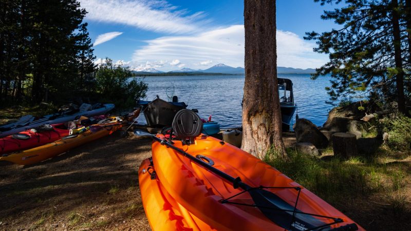 Kayaks at Crane Prairie