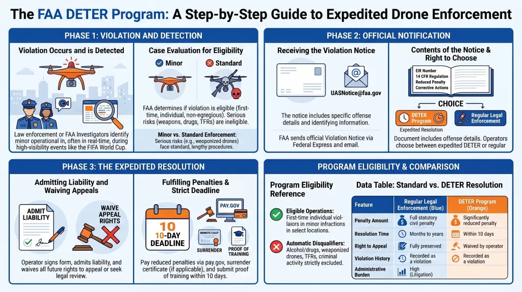 FAA DETER Program: Drone Compliance & Part 107 Risk